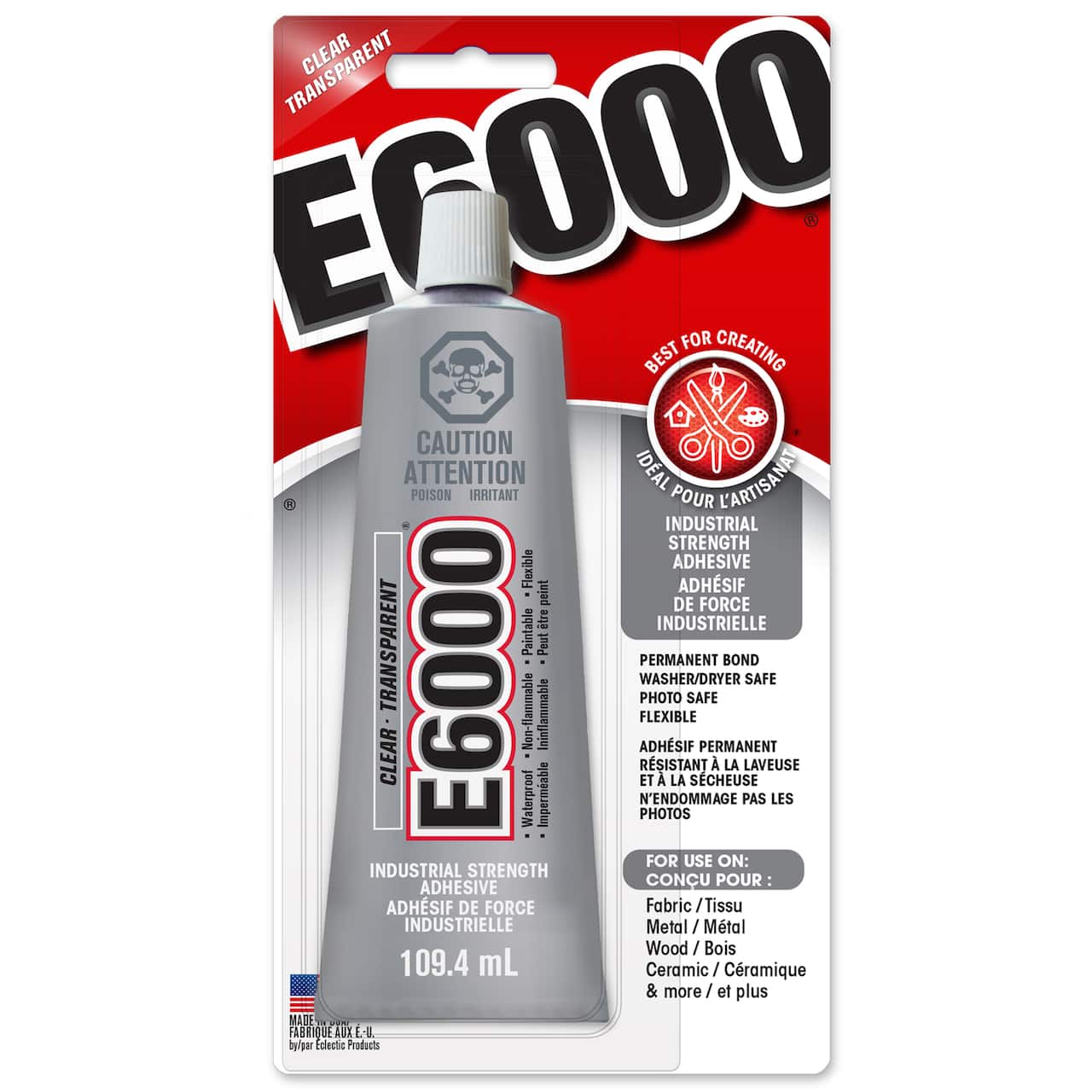 E6000® Industrial Strength Craft Adhesive, 109.4mL